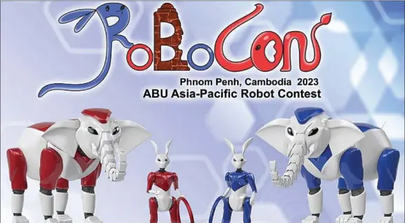  ?? SUPPLIED ?? Promotiona­l logo for the upcoming ABU Robocon 2023 to be hosted by Cambodia.