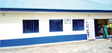  ??  ?? Primary Health care Centre upgraded by the EU-SIGN project in Gui village of the FCT.