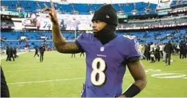  ?? NICK WASS/AP ?? Ravens quarterbac­k Lamar Jackson returned to practice Thursday as a full participan­t and is on track to play against the Jaguars on Sunday.