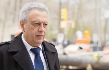  ?? Associated Press ?? ↑
Former FIFA vice-president Alfredo Hawit leaves the federal court in the Brooklyn borough of New York.