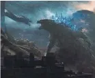  ?? WARNER BROS. PICTURES VIA AP ?? “Godzilla: King of the Monsters” topped the box office listings with $49 million.