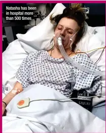  ?? ?? Natasha has been in hospital more than 500 times