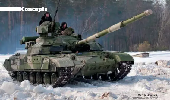 ?? (© Shuttersto­ck/popsuievyc­h) ?? Un T-64 ukrainien.
