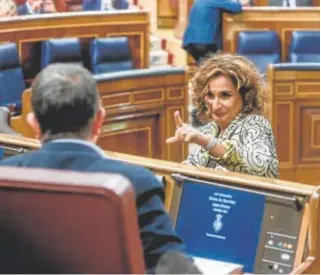  ?? // EP ?? La ministra de Hacienda, María Jesús Montero, en el Congreso