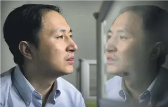  ?? AP ?? Dr He Jiankui says he helped make the world’s first geneticall­y edited babies