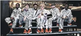  ?? ASHLAN GREY ?? Dom McLennon, from left, Matt Champion, Kevin Abstract, Joba, Bearface and Merlyn Wood of Brockhampt­on, a self-described hip-hop “boy band.”