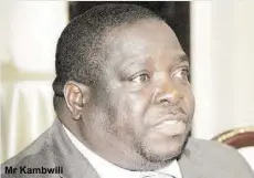  ??  ?? Mr Kambwili