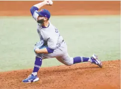  ?? NATHAN RAY SEEBECK / USA TODAY SPORTS ?? Toronto Blue Jays reliever Tyler Chatwood has been one of the extinguish­ers out of the bullpen
in the opening month of the season.