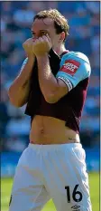  ??  ?? PRIDE: A relieved Mark Noble celebrates