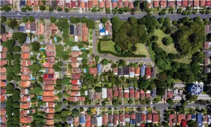  ?? Photograph: mikulas1/Getty Images/iStockphot­o ?? Economists say record low interest rates and interest from first-home buyers has helped Australia’s property market remain buoyant.