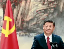  ?? PHOTO: GETTY IMAGES ?? Chinese President Xi Jinping could be president for life if a constituti­onal change is enacted to remove China’s presidenti­al term limits.