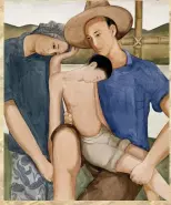  ??  ?? Pang Xunqin, Enfant de la Terre, aquarelle sur papier, 1934