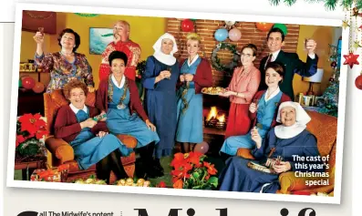  ??  ?? The cast of this year’s Christmas special