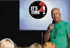  ?? CONTRIBUTE­D ?? Dr. Brian Ceccarelli’s It’s Time 2! organizati­on has made presentati­ons to more than 25,000 students. They focus on bullying and mental health issues including suicide, a leading cause of death for children and adolescent­s.