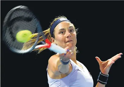  ?? AFP ?? Nadia Podoroska sumó el segundo triunfo de su carrera sobre una top ten.