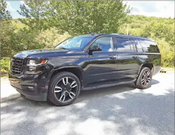  ?? PHOTOS BY RICHARD RUSSELL ?? Our 2018 Chevrolet Suburban 4WD 1500 Premier tester was powered by its 5.3-litre V8 engine.