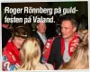  ??  ?? Roger Rönnberg på guldfesten på Valand.