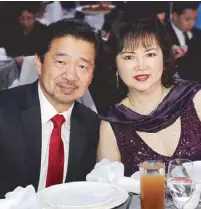  ??  ?? Gerry Lim Bon Hiong and wife Josana Lim.