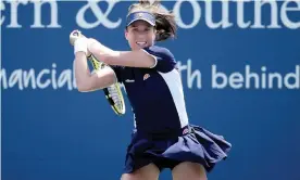  ??  ?? Johanna Konta reached the semi-finals of the Western & Southern Open before losing agaiinst Victoria Azarenka. Photograph: Matthew Stockman/Getty Images