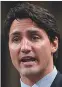  ??  ?? Justin Trudeau