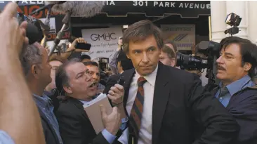  ?? Frank Masi / Sony Pictures ?? Hugh Jackman stars as Sen. Gary Hart, a charismati­c presidenti­al hopeful who is the front-runner in the race — until his campaign gets derailed by a sex scandal.