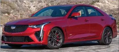  ?? ?? The 2023 Cadillac CT4 V-Series Blackwing Luxury Sports Sedan