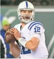  ?? ED MULHOLLAND, USA TODAY SPORTS ?? Colts QB Andrew Luck had surgery on his throwing shoulder in mid-January.