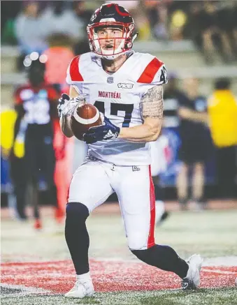  ?? DOMINICK GRAVEL ?? Alouettes wide receiver Dante Absher says he is excited to showcase his talents this weekend against the Cfl-leading Hamilton Tiger-cats in the Als’ final regular-season home game.