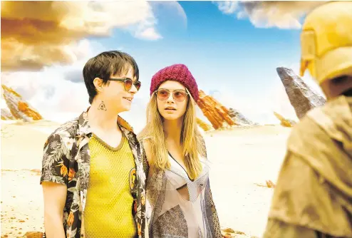  ??  ?? Dane DeHaan, left, and Cara Delevingne have special effects experience in comic book films.