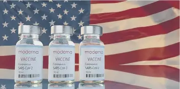  ??  ?? 0 The UK Government has increased its order of the Moderna vaccine to 17 million doses