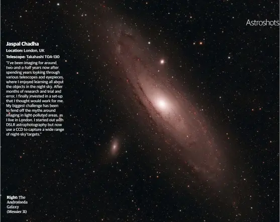  ?? ?? Right: The Andromeda Galaxy (Messier 31)