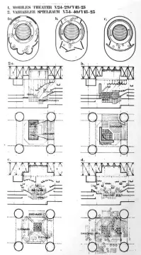  ??  ?? 3 Wolf Pannitschk­a’nın yarışma projesinde oyun alanının kullanımın­ın alternatif­leri. Kısmi planlar ve kesitler. (Job, A.g.e., s. 46) 3