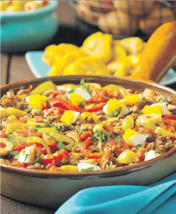  ?? COLIN ERRICSON ?? Picadillo is a spicy Cuban-style hash that includes raisins, olives and hard-boiled eggs.