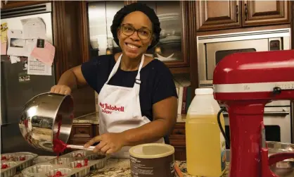  ?? Photograph: Robin Rayne/Zuma Wire/Rex/Shuttersto­ck ?? Silvette Bullard is a school counselor by day and bakes in her spare time for customers. She launched her Julobell Bakery in June 2020.