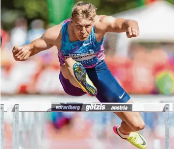  ?? Foto: Imago/Beautiful Sports ?? Zehnkämpfe­r Mathias Brugger vom SSV Ulm 1846 will bei der Weltmeiste­rschaft in London wieder 8200 bis 8300 Punkte erzie len. Damit könnte es für ihn zu einem Platz unter den besten Zehn reichen.