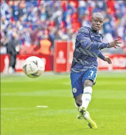  ?? REUTERS ?? Manchester City’s Riyad Mahrez (left) and Chelsea’s N’Golo Kante will face off in the Champions League final in Porto on Saturday.