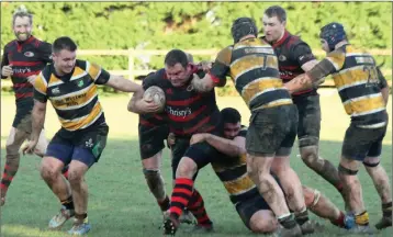  ??  ?? Action from Arklow’s win over North Meath.