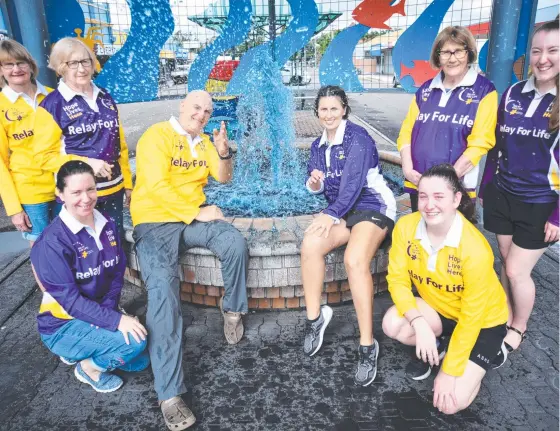  ??  ?? The Burdekin Relay For Life was officially launched on Monday at the Fountain roundabout. Picture: Mikayla Colquhoun