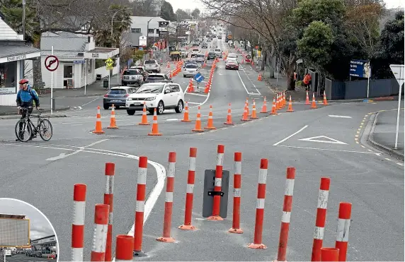  ?? MARTIN DE RUYTER/STUFF ?? Interim work began earlier but today 10 months of more extensive roadworks start in Waimea Rd and Rutherford St to improve flood resilience. Waimea Rd will be closed, with a detour directing traffic to Van Diemen and Wellington streets.