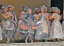  ?? SANTA FE OPERA FILE PHOTO ?? Costumes and props from the Santa Fe Opera’s production of Leonard Bernstein’s Candide will be among items for sale Saturday and Sunday at the opera’s Stieren Orchestra Hall.