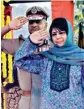  ??  ?? J&K Chief Minister Mehbooba Mufti in Unhampur on Friday