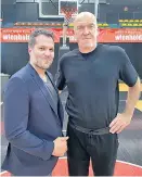  ?? Foto: Florian Vetter ?? Lehnen sich nicht zurück: Petar Stazic und Aramis Naglic.