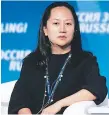  ??  ?? CASO. Wanzhou, de Huawei, fue detenida en Canadá.