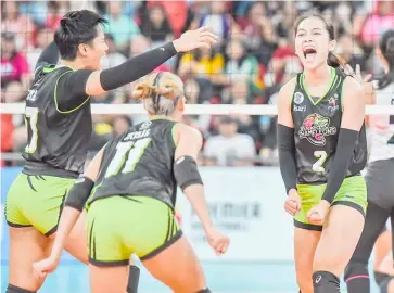  ?? PHOTOGRAPH COURTESY OF PVL ?? LYCHA Ebon and the Nxled Chameleons are out to make louder noise in the Premier Volleyball League.