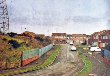  ?? ?? Photograph of Cedar Road, Willenhall, as it looks today