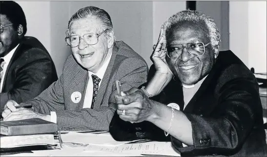  ?? PHOTO: SALLY SHORKEND ?? Church leaders such as Beyers Naudé and Bishop Desmond Tutu are a true reflection of how the church, through its leaders, can be an integral part in fighting abuse and injustice against the weak and the downtrodde­n.