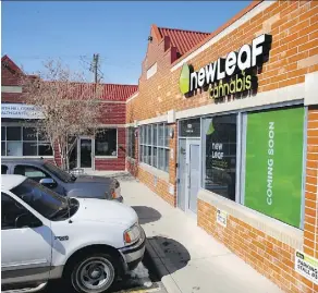  ?? AL CHAREST ?? NewLeaf Cannabis, an Alberta-owned company, submitted dozens of retail cannabis store license applicatio­ns for locations in Edmonton, Calgary, Red Deer, St. Albert, Airdrie, Lethbridge and Medicine Hat.