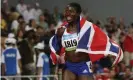  ?? Photograph: Adrian Dennis/AFP/Getty Images ?? Christine Ohuruogu celebrates after winning gold in the women’s 400m at the 2008 Beijing Olympic Games.