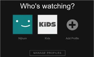  ??  ?? Netflix creates a profile based on users’ choice