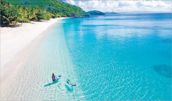  ?? Kokomo Private Island ?? ON THE KADAVUA archipelag­o’s northern tip, a 140-acre private island is home to the Kokomo Private Island. Hospitalit­y on Fiji’s small islands can be family-like.